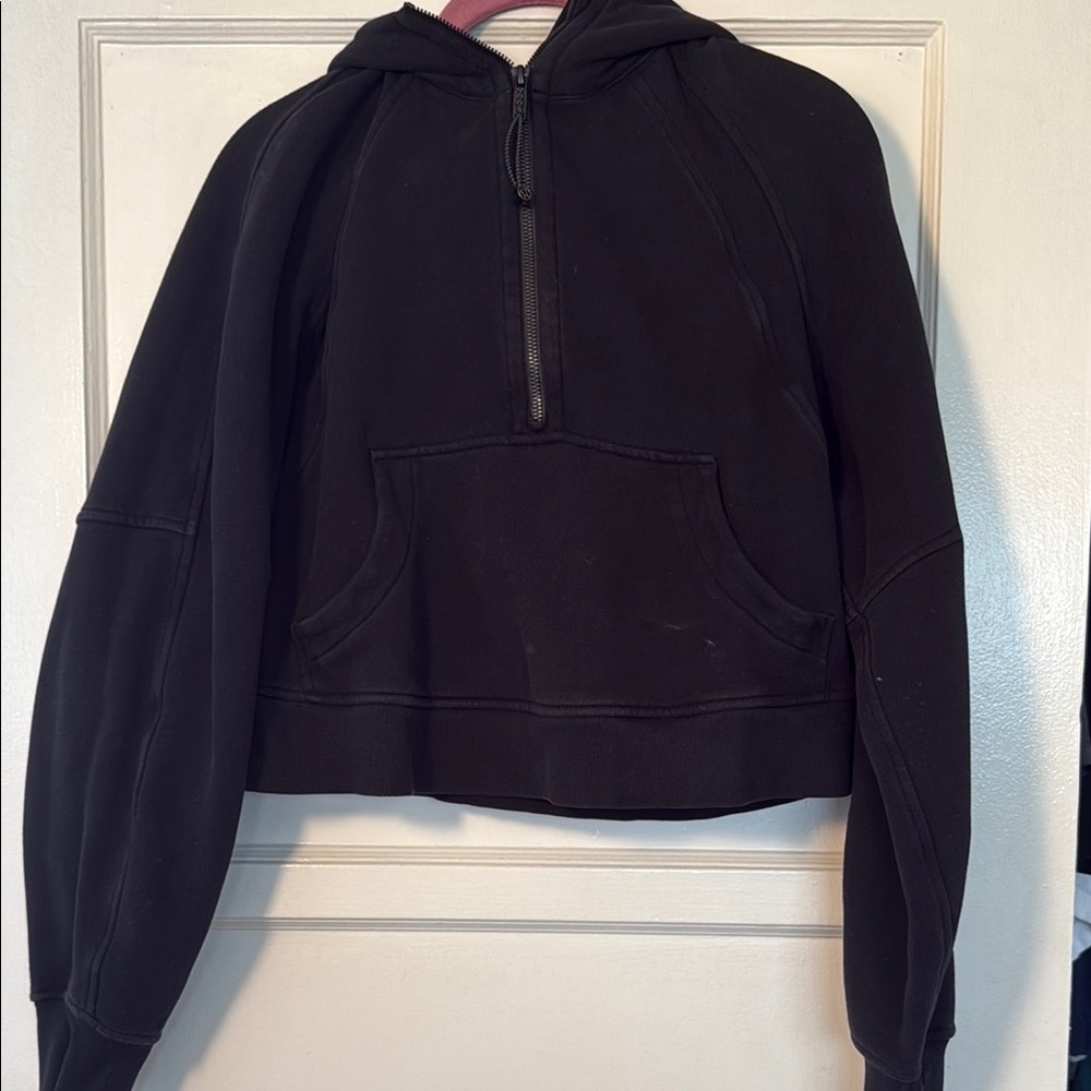 lululemon cropped 1/4 zip scuba